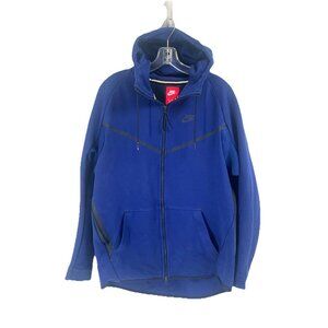 Nike Tech Full Zip Hoodie Windrunner Hero Sweatshirt Royal Blue Mens Medium